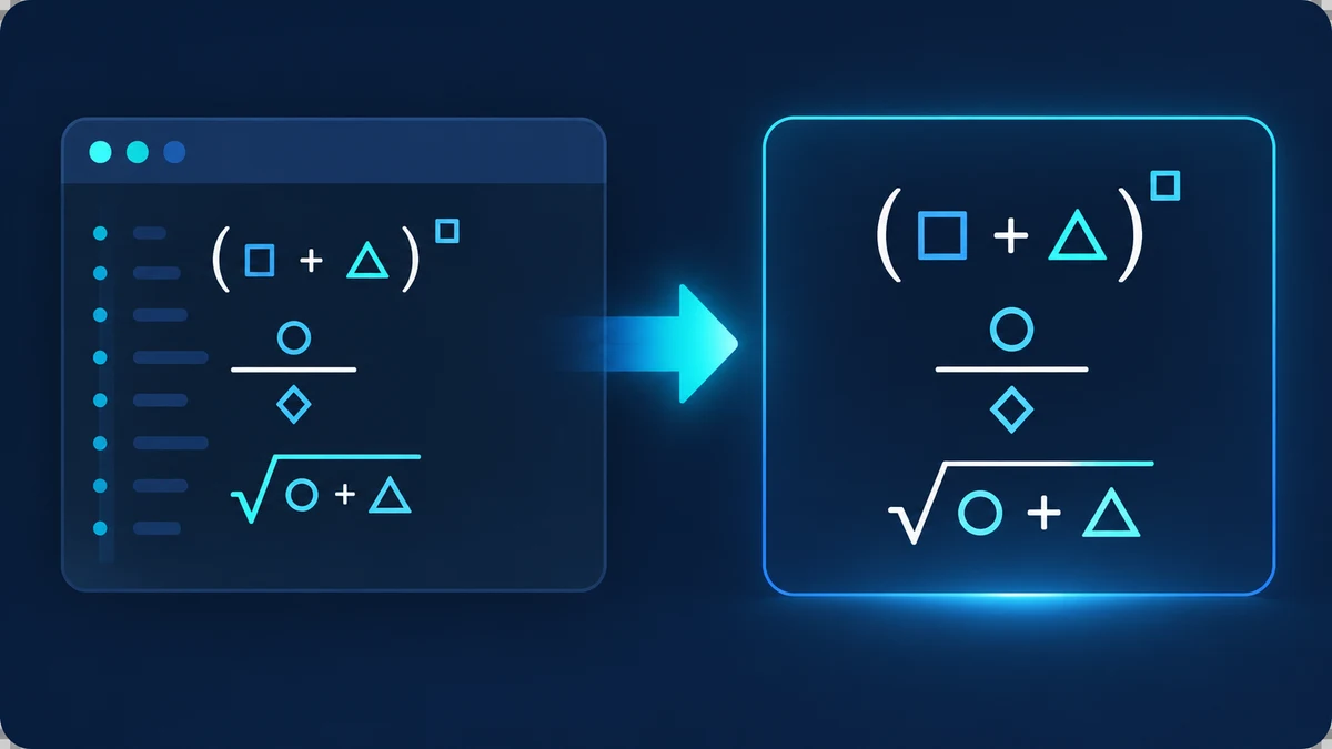How I Enter LaTeX Equations Without Re-typing the Math